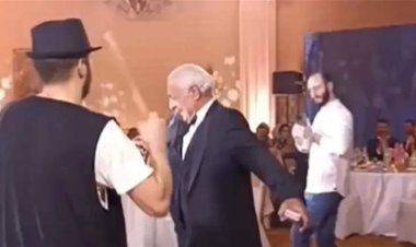 رقصة أيمن زيدان في زفاف ابنه تشعل التواصل